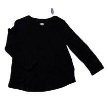 Load image into Gallery viewer, Girls Old Navy, black cotton long sleeve top, NEW, size 2,  