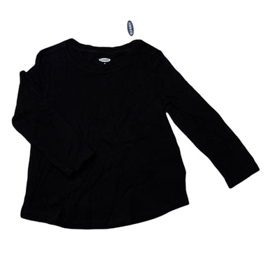 Girls Old Navy, black cotton long sleeve top, NEW, size 2,  