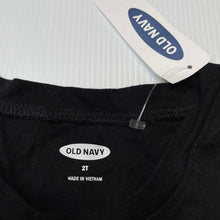 Load image into Gallery viewer, Girls Old Navy, black cotton long sleeve top, NEW, size 2,  
