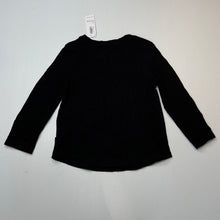 Load image into Gallery viewer, Girls Old Navy, black cotton long sleeve top, NEW, size 2,  