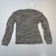 Load image into Gallery viewer, Girls Lily &amp; Lola, black &amp; white knitted sweater / jumper, NEW, size 3-4,  