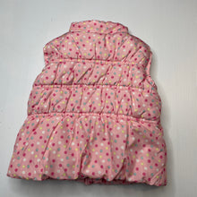Load image into Gallery viewer, Girls Sprout, cotton lined puffer vest / sleeveless jacket, FUC, size 1,  