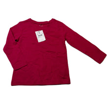 Load image into Gallery viewer, Girls H&amp;T, red cotton long sleeve top, NEW, size 2,  