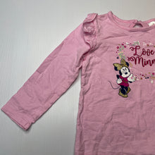 Load image into Gallery viewer, Girls Disney, Minnie Mouse embroidered cotton top, EUC, size 2,  