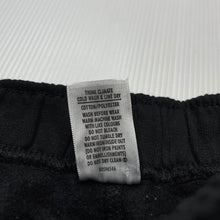 Load image into Gallery viewer, unisex Target, black fleece lined track pants, elasticated, GUC, size 1,  