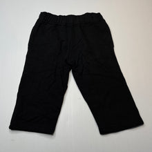 Load image into Gallery viewer, unisex Target, black fleece lined track pants, elasticated, GUC, size 1,  