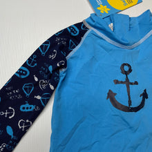 Load image into Gallery viewer, Boys Cancer Council, UPF 50+ rashie / swim top, NEW, size 1,  