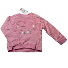 Load image into Gallery viewer, Girls Target, pink cotton lightweight sweater, cat, NEW, size 2,  