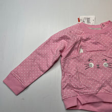 Load image into Gallery viewer, Girls Target, pink cotton lightweight sweater, cat, NEW, size 2,  
