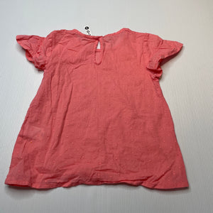 Girls KID, lightweight cotton short sleeve top, GUC, size 3,  