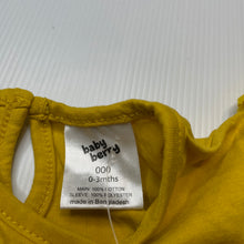 Load image into Gallery viewer, Girls Baby Berry, lace trim yellow cotton top, EUC, size 000,  