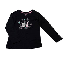 Load image into Gallery viewer, Girls Target, black cotton long sleeve top, EUC, size 3,  