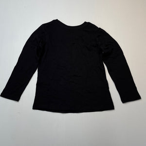 Girls Target, black cotton long sleeve top, EUC, size 3,  