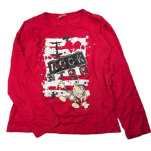 Load image into Gallery viewer, Girls Junior Zone, red cotton long sleeve top, EUC, size 14,  