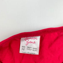 Load image into Gallery viewer, Girls Junior Zone, red cotton long sleeve top, EUC, size 14,  