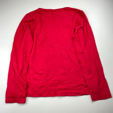 Load image into Gallery viewer, Girls Junior Zone, red cotton long sleeve top, EUC, size 14,  