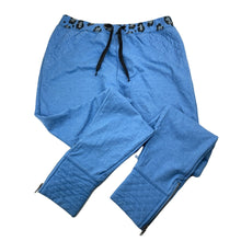 Load image into Gallery viewer, Girls Eve's Sister, blue marle casual pants, elasticated, Inside leg: 64cm, FUC, size 12,  