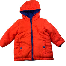 Load image into Gallery viewer, Boys Lily &amp; Dan, reversible orange/blue jacket / coat, GUC, size 1,  