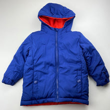 Load image into Gallery viewer, Boys Lily &amp; Dan, reversible orange/blue jacket / coat, GUC, size 1,  