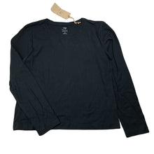 Load image into Gallery viewer, Girls Favourites, black organic cotton long sleeve top, NEW, size 12,  