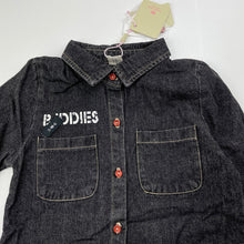 Load image into Gallery viewer, Boys T&amp;G, dark denim long sleeve shirt, NEW, size 3,  