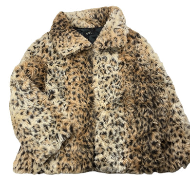 Girls Bardot Junior, lined faux fur jacket / coat, GUC, size 14,  