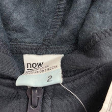 Load image into Gallery viewer, Girls Now, navy fleece lined zip hoodie sweater, NEW, size 2,  