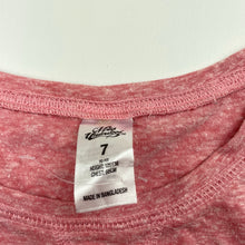 Load image into Gallery viewer, Girls Miss Understood, pink marle long sleeve t-shirt / top, GUC, size 7,  