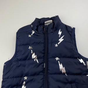 Girls B Collection, navy puffer vest / sleeveless jacket, EUC, size 5,  