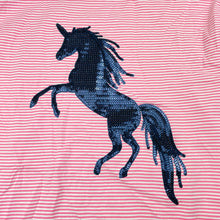 Load image into Gallery viewer, Girls Clothing &amp; Co, cotton long sleeve top, sequin unicorn, EUC, size 14,  