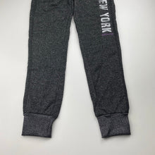 Load image into Gallery viewer, Girls Emerson, black &amp; silver casual pants, elasticated, Inside leg: 56cm, EUC, size 8,  