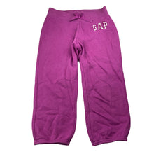 Load image into Gallery viewer, Girls GAP, fleece lined cropped track pants, elasticated, Inside leg: 41cm, GUC, size 8-9,  