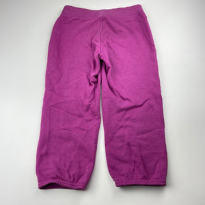 Girls GAP, fleece lined cropped track pants, elasticated, Inside leg: 41cm, GUC, size 8-9,  