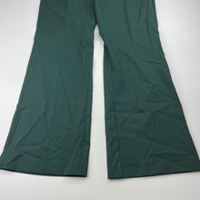 Load image into Gallery viewer, Girls STUBBIES, green school bootleg pants, Inside leg: 69.5cm, W: 32.5cm across, NEW, size 12,  