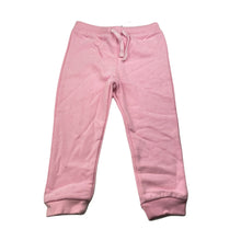 Load image into Gallery viewer, Girls Target, pink fleece lined track pants, elasticated, Inside leg: 32cm, NEW, size 2,  