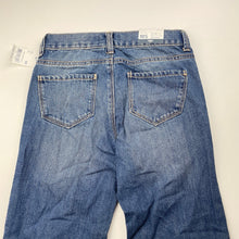 Load image into Gallery viewer, Girls Osh Kosh, bootcut denim jeans, adjustable, Inside leg: 62cm, NEW, size 10,  