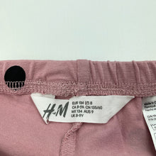 Load image into Gallery viewer, Girls H&amp;M, pink &amp; black spot leggings, Inside leg: 57cm, EUC, size 9,  