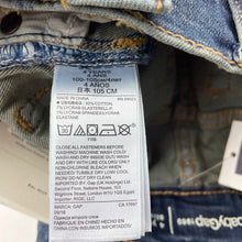 Load image into Gallery viewer, Boys GAP, stretchy distressed denim jeans, adjustable, Inside leg: 40cm, NEW, size 4,  