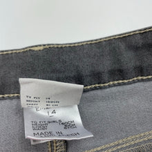 Load image into Gallery viewer, Girls Emerson, grey stretch denim pants, adjustable, Inside leg: 71.5cm, NEW, size 14,  