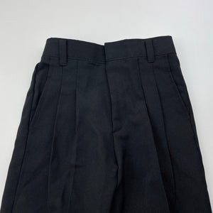 Boys black, formal / suit pants, elasticated, Inside leg: 33.5cm, EUC, size 3,  