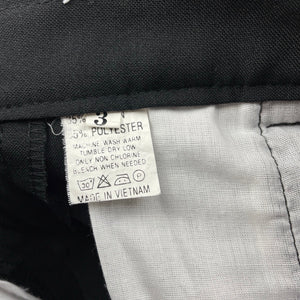 Boys black, formal / suit pants, elasticated, Inside leg: 33.5cm, EUC, size 3,  