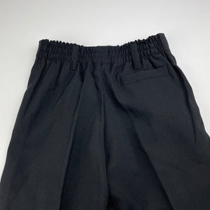 Boys black, formal / suit pants, elasticated, Inside leg: 33.5cm, EUC, size 3,  