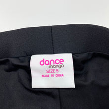 Load image into Gallery viewer, Girls Mango, black &amp; silver sequin dance pants, Inside leg: 45.5cm, EUC, size 5,  
