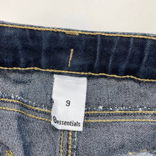 Load image into Gallery viewer, Girls Target, dark stretch denim jeans, adjustable, Inside leg: 57cm, EUC, size 9,  