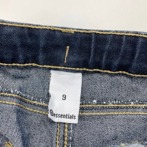 Girls Target, dark stretch denim jeans, adjustable, Inside leg: 57cm, EUC, size 9,  