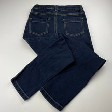 Load image into Gallery viewer, Girls Target, dark stretch denim jeans, adjustable, Inside leg: 57cm, EUC, size 9,  