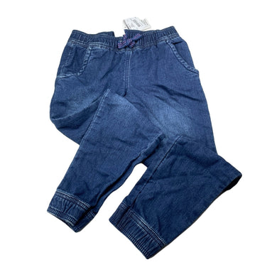 Girls Kids & Co, stretch knit denim pants, elasticated, Inside leg: 50cm, NEW, size 5,  