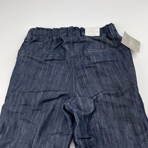 Girls Next, lightweight dark denim pants, adjustable, Inside leg: 31cm, NEW, size 2,  