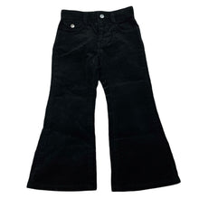 Load image into Gallery viewer, Girls Uniqlo, black stretch corduroy pants, adjustable, Inside leg: 39cm, EUC, size 3,  