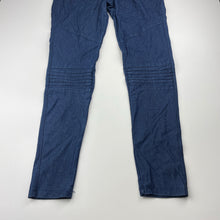 Load image into Gallery viewer, Girls Target, blue stretch denim leggins / jeggings, elasticated, Inside leg: 66cm, NEW, size 14,  